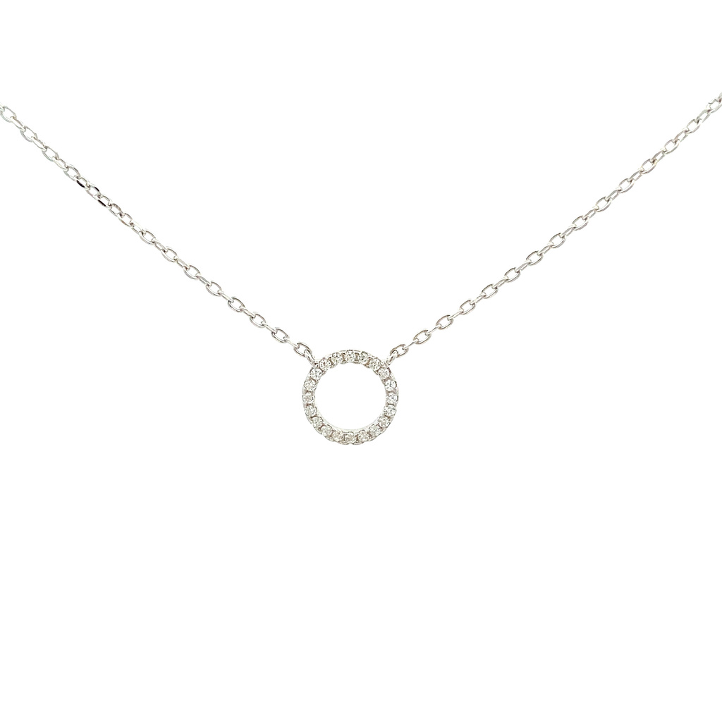 Stříbrný náhrdelník KOLEČKO 10mm